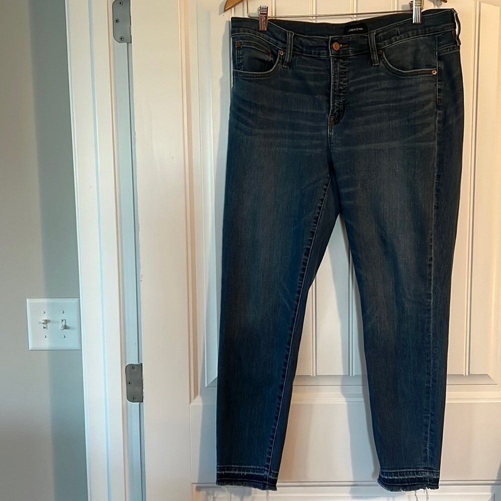 J .Crew 8” toothpick Jeans Size 32
